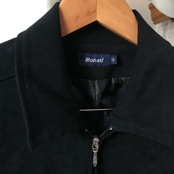 Vintage faux suède vest - Monad - Picture 2 of 4